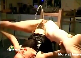 Pissing into her mouth in an intense XXX video